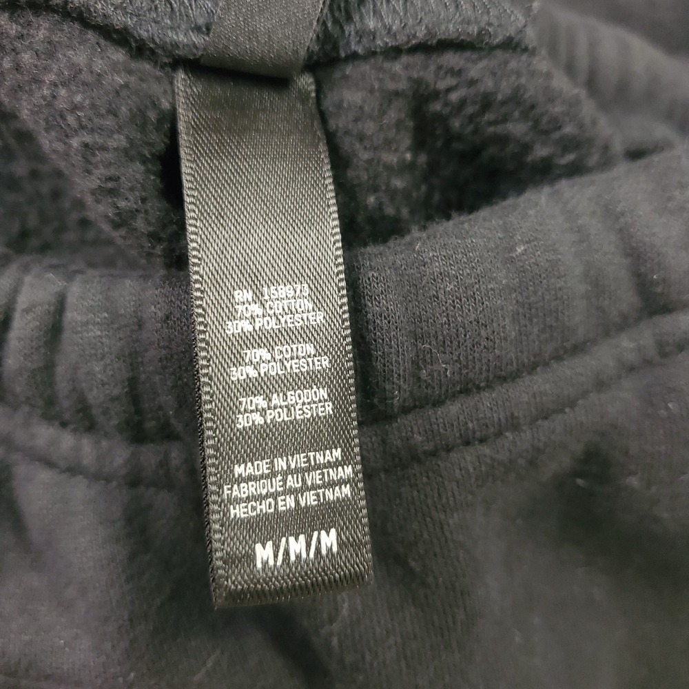 Skims Womens Pull On Fleece Lined Joggers Size M Black Tapered Athleisure Pocket - Picture 5 of 13